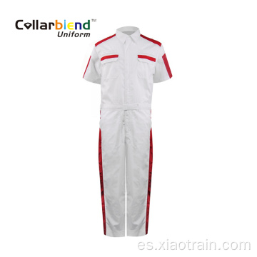 Ropa de trabajo general del mecánico blanco del OEM